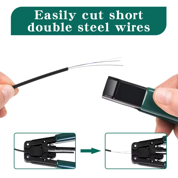 Fiber Optic Flat Drop Cable Stripping Tool