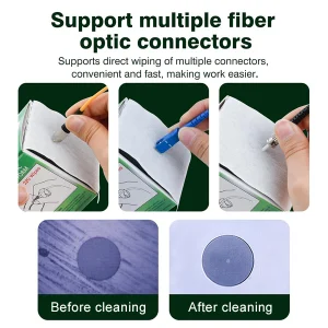 How to Clean a Fiber Connector With a Lint-Free Wipe 2 getting consistent results